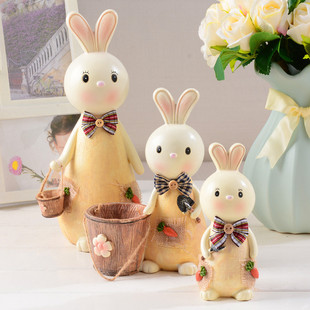 大号韩国创意可爱招财兔子存钱罐小 时尚节日儿童学生储钱罐
