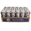 蓝妹啤酒bluegirl德国酿造工艺，拉格国产黄啤500ml*18罐装整箱