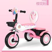儿童三轮车音乐灯光小孩车子儿童可坐男女宝宝脚踏车手推车3-6岁
