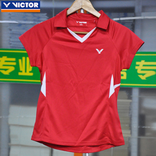 victor胜利女款羽毛球服训练羽毛球短袖t恤运动服1115速干排汗
