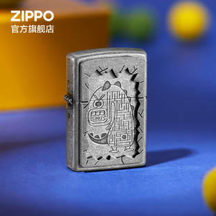 Zippo煤油打火机之宝迷宫小怪兽冒险怪Zippo送男友礼物