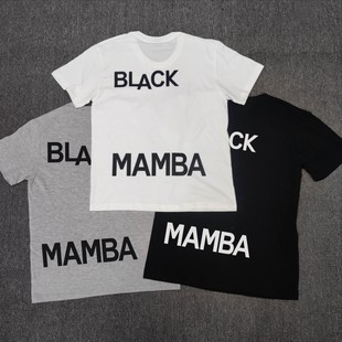 科比KOBE黑曼巴MAMBA学院退役纪念款圆领速干短袖男子篮球运动T恤