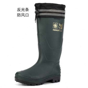 男士冬季加绒工地保暖防滑雨靴加厚棉水高筒靴橡胶雨鞋防雨水鞋