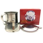 手冲泡滴滤壶茶容器家用餐厅，越南式咖啡滴漏杯过滤器套装冲饮用具