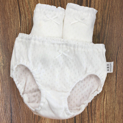 3条装儿童白色纯棉，三角裤网眼透气男女，童裤头宝宝面包短裤