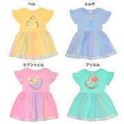 出口日本儿童夏季公主裙，小女孩短袖拼接连衣裙女童短袖纯棉童装