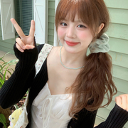 yukixiaoshu自制韩系吊带连衣裙，针织开衫外套，两件套春季24年