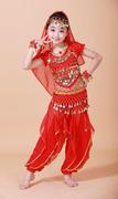 六一印度舞蹈服装儿童，演出服天竺少女舞蹈服幼儿，女童肚皮舞演