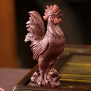 宜兴紫砂茶宠雕塑摆件创意名家手工可养招财紫泥公鸡生肖鸡