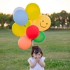 彩色气球儿童无毒加厚气球，束户外野餐，拍照道具宝宝生日派对装饰