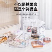 过年糖果盒家用客厅茶几干果盘干果盒密封瓜子零食收纳盒防潮防尘