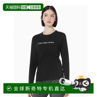 1小时内可退 韩国直邮calvin klein jeans 通用 上装T恤长袖