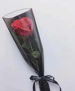 金三角单支玫瑰袋情人节鲜花包装袋母亲节单只袋花店鲜花花艺材料