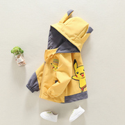 男童夹克外套春秋季1-4岁小童婴儿衣服韩版洋气，2宝宝上衣帅气春装