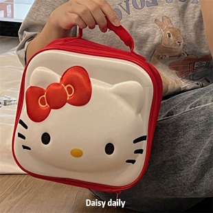 hellokitty卡通手提化妆包女便携外出大容量旅行可爱洗漱品收纳箱