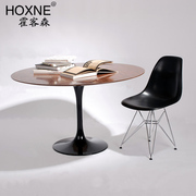 霍客森定制桌子北欧圆桌小户型家用餐桌椅现代简约桌子网红洽谈桌