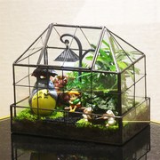 苔藓植物微景观生态瓶玻璃u花房创意迷你办公绿植龙猫盆栽生日礼
