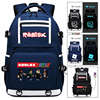 ROBLOX RED NOSE DAY游戏社交网络周边背包中学生书包双肩包夜光