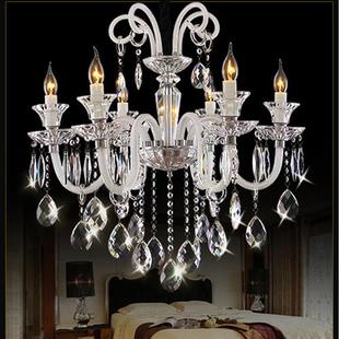 水晶吊灯欧式客厅灯轻奢卧室餐厅灯具美式别墅LED蜡烛灯