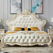 欧式婚床真皮1.8米大床奢华法式别墅主卧豪华双人床实木床公主床