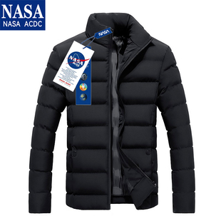 NASA联名棉服男士冬季加厚羽绒服潮短款棉衣2021年棉袄外套男