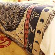 外贸原单地中海沙发毯单双人组合沙发套盖布毯子野餐垫郊游地垫z.