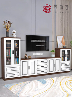 实木电视机柜现代简约小户型墙柜边柜组合卧室客厅时尚电视储物柜