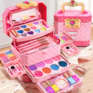 儿童化妆品玩具套装无毒小女孩的礼物女童公主彩妆盒全套礼盒