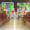 森林系动物装饰挂饰班级主题墙，教室走廊区角区域边框空中吊饰走廊