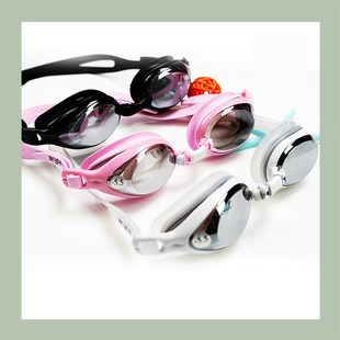 仙女儿的泳镜~电镀防水防雾游泳眼镜 带度数泳镜男女通用