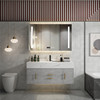 浴室柜组合免漆实木智能，镜现代简约落地式大理石，台面洗手洗脸盆柜