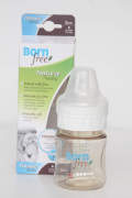 美国Bornfree 宽口径防胀气塑料奶瓶150ml独立装