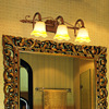 欧式镜前灯卫生间复古美式经典浴室镜柜灯卧室，轻奢化妆灯免打孔