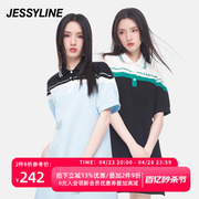 杰茜莱夏季小个子清新连衣裙女高级感显瘦a字裙子jessyline