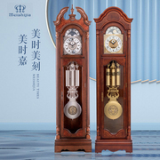 德国赫姆勒落地钟座钟机械机芯美时嘉实木立钟欧式现代美式轻奢风