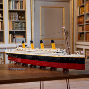 泰坦尼克号积木成人高难度，拼图巨大型模型船10000粒以上拼装玩具