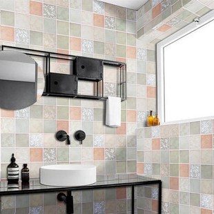 急速10米浴室放水贴纸墙贴 自粘防水洗手间厨房墙面砖厕所翻