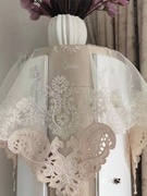 欧式奢华蕾丝手工钉珠圆柱空调盖布客厅柜机立式防尘罩空调罩盖巾