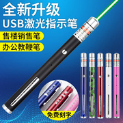 激光笔usb可充电镭，射灯绿光教鞭远射红外线，售楼射笔逗猫激光手电