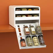 美国YouCopia双层厨房调料瓶置物架可调节抽屉式调味罐收纳盒