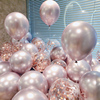 气球装饰场景布置商场开业庆典，儿童女孩周岁生日派对氛围结婚汽球