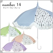 日本Lumiebre女士马卡龙色小清新爱丽丝荷叶伞雨伞太阳伞两用长款