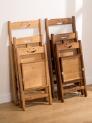 折叠椅子家用便携户外靠背，凳子简易折叠餐椅大人，折叠椅实木小椅子