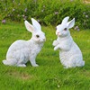 急速树脂工艺品兔子摆件仿真雕塑花园摆饰园林景观森系婚庆装