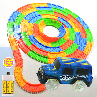 电动小汽车轨道车小男孩，拼装轨道小火车，套装玩具车3-8岁儿童礼物