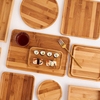 日式整木竹木托盘长方形圆形酒具，托盘木盘茶水，杯垫水果点心干果盘