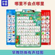 自然拼读发音挂图英语学习神器幼儿园音标有声早教汉语拼音字母表