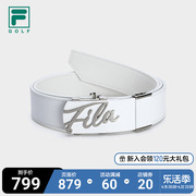 FILA GOLF斐乐女子高尔夫球腰带2023夏裤带黑色GOLF运动皮带