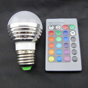 RGB LED Bulb E27 3W LED Lamp Lit Led Decorative lit Bulb