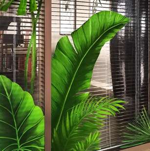 高档客厅浴室装饰个性创意植物墙贴画厨房阳台窗花贴玻璃贴推